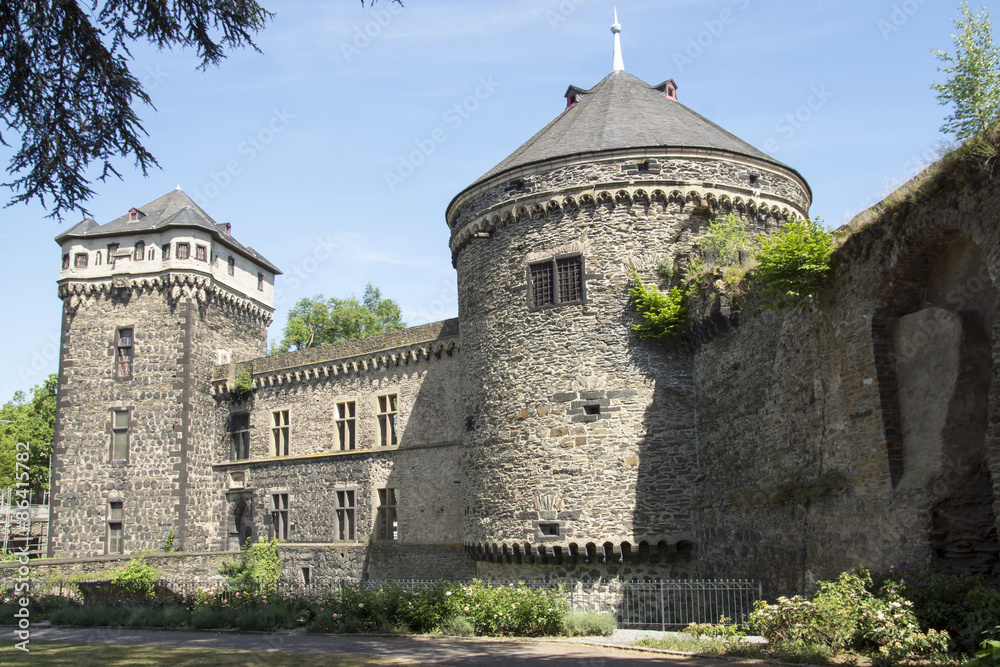Teil der Stadtburg von Andernach am Rhein, Deutschland Teil der Stadtburg von Andernach am Rhein, Deutschland
