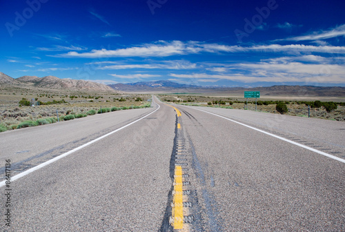 Highway 50, Nevada, USA photo