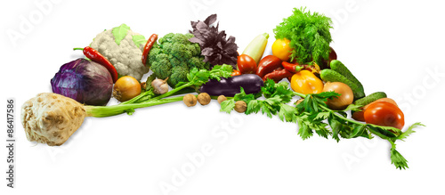 Vegetables, herbs and nuts