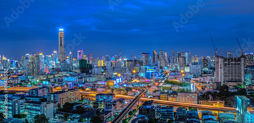 Photography Bangkok city night view