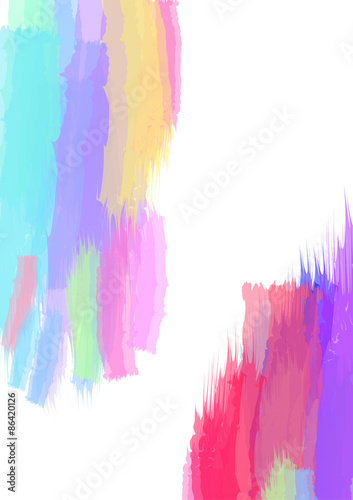 Abstract watercolor brush stroke background.