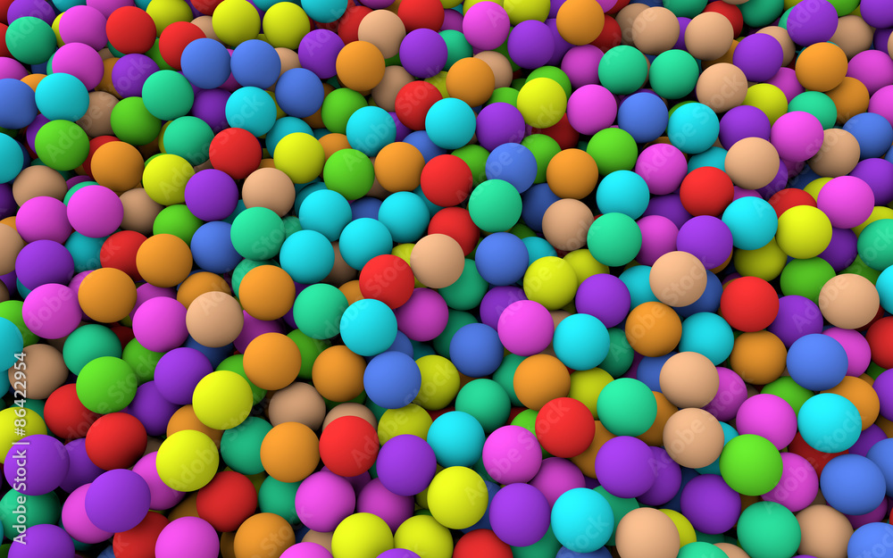 Obraz premium 3d Colorful balls background