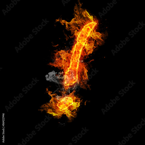 Fire exclamation mark