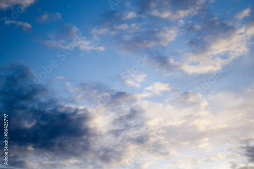 Fototapeta Naklejka Na Ścianę i Meble -  Sunset Sky with Clouds