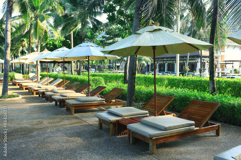 hotel lounges palm landscape