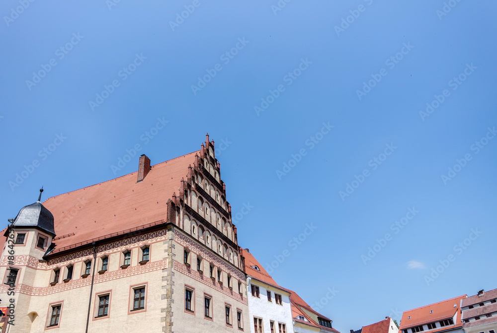 historische Häuser in Freiberg