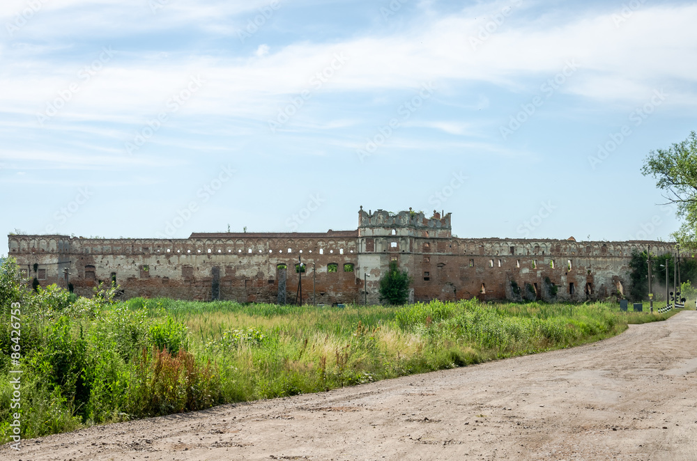 The collapsed ruins of the old castle walls near Lviv in Ukraine The collapsed ruins of the old castle walls near Lviv in Ukraine