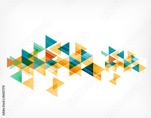 Triangle pattern composition, abstract background with copyspace