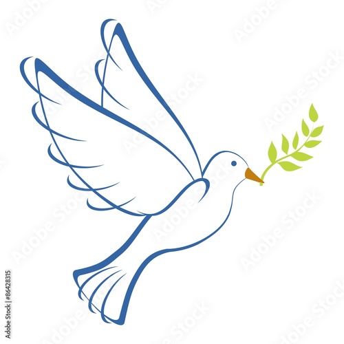Peace Dove Blue 2