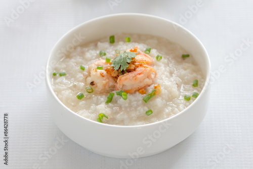 rice porridge with shrimp