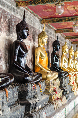 Golden buddha statue in Wat Sutat