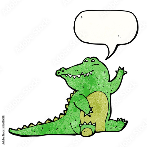 friendly crocodile cartoon