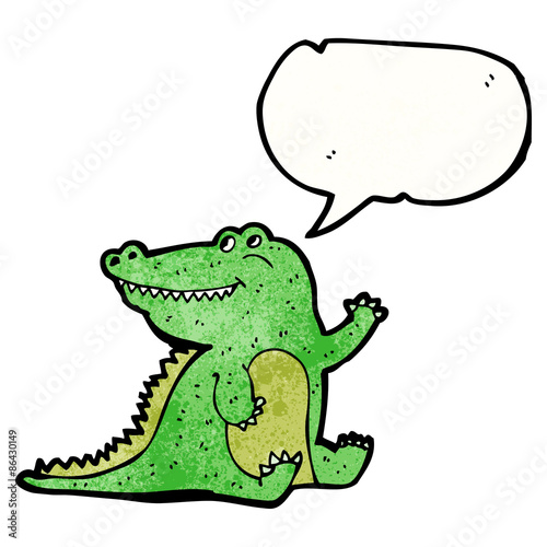 friendly crocodile cartoon