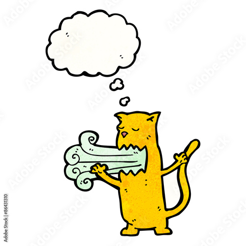 burping cat cartoon