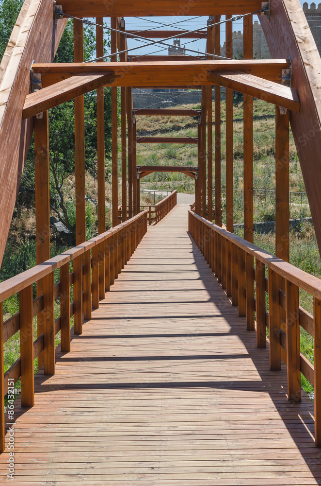 Wooden pathway, bridge