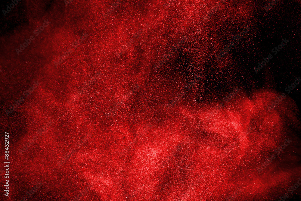 Abstract design of powder cloud