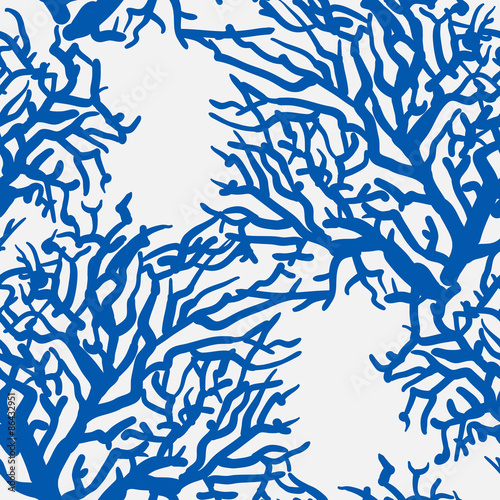 vector pattern with sea underrwater floral