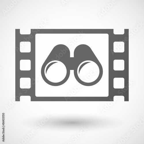 35mm film frame with a binoculars
