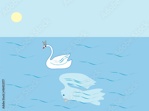 Swan Princess tale lake gir