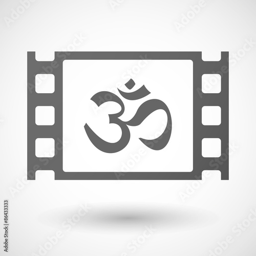 35mm film frame with an om sign
