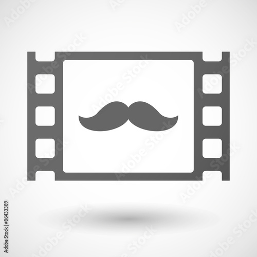 35mm film frame with a moustache
