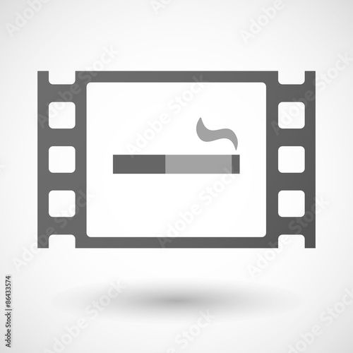 35mm film frame with a cigarette