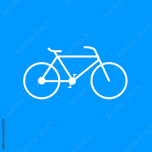 Minimalistic bicycle icon. Vector, EPS 10