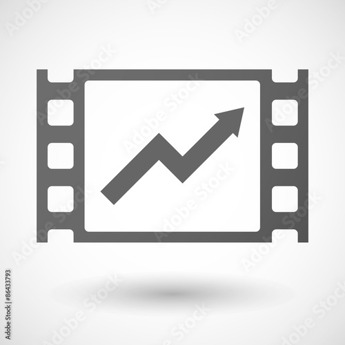 35mm film frame with a graph