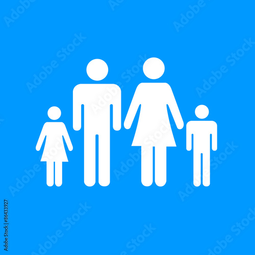 family icon. Flat design style eps 10.