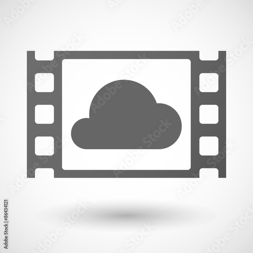 35mm film frame with a cloud