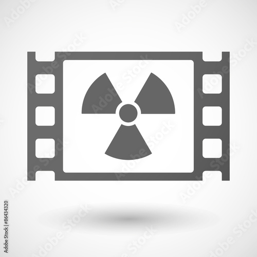 35mm film frame with a radio activity sign