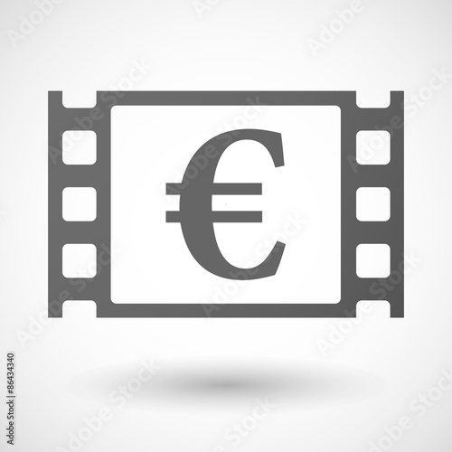 35mm film frame with an euro sign