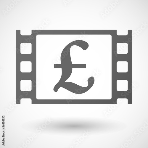 35mm film frame with a pound sign