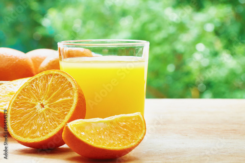 Oranges and juice