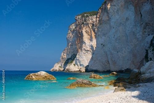 Erimitis beach on Paxos Island in Greece