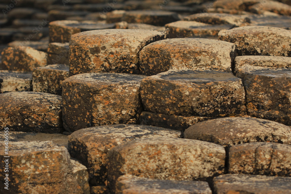 Giant's causeway - tourist site in Northern Irland Giant's causeway - tourist site in Northern Irland