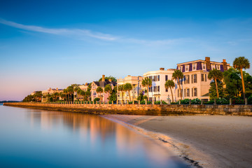 Acrylglasbilder Stadt am Wasser Charleston Battery historische Südstaaten Architektur  © SeanPavonePhoto