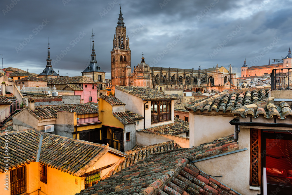 Fototapeta premium Toledo Spain Rooftop View