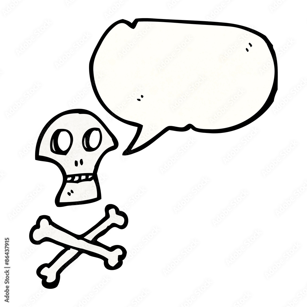 skull and crossbones symbol with speech bubble skull and crossbones symbol with speech bubble