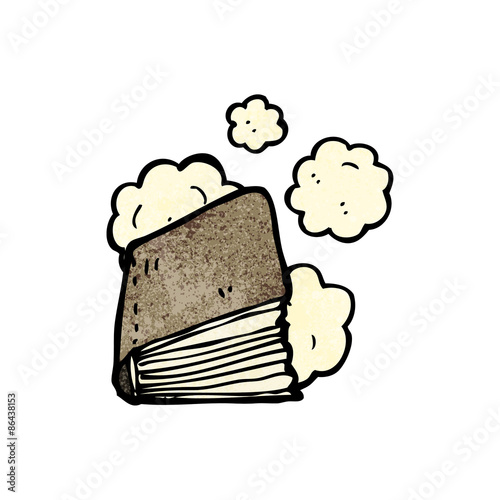 dusty old book cartoon