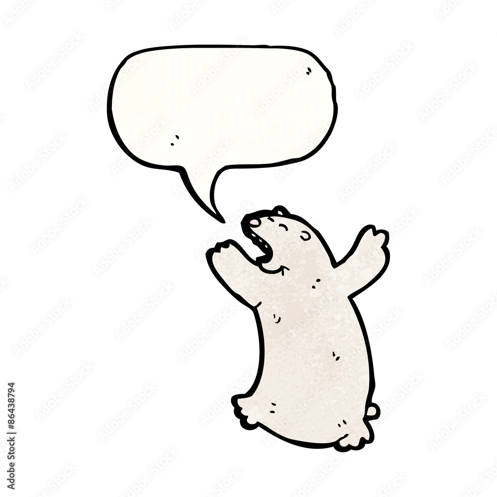 roaring polar bear cartoon roaring polar bear cartoon