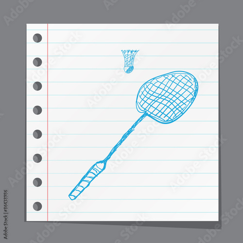 Tennis racket and ball icon