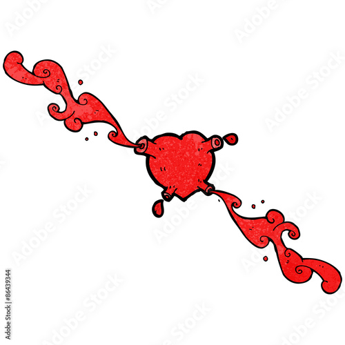 heart pumping blood cartoon