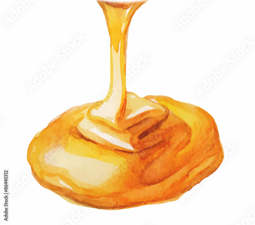 Watercolor Honey drip