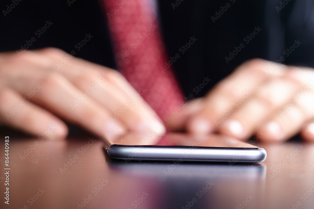 businessman with mobile phone