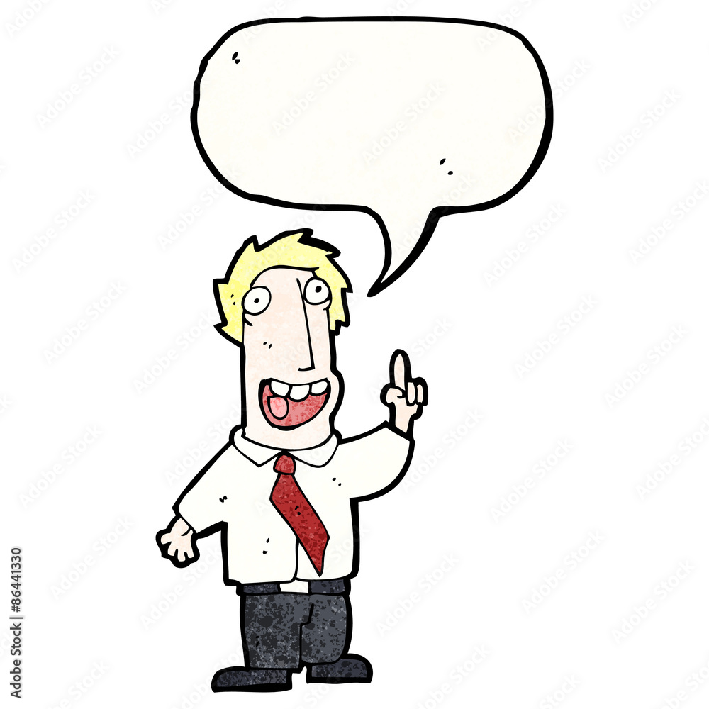 cartoon businessman with great idea cartoon businessman with great idea