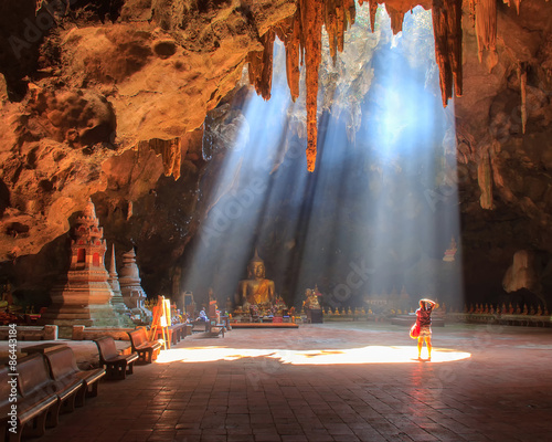 Khao Luang cave in Phetchaburi, Thailand photo