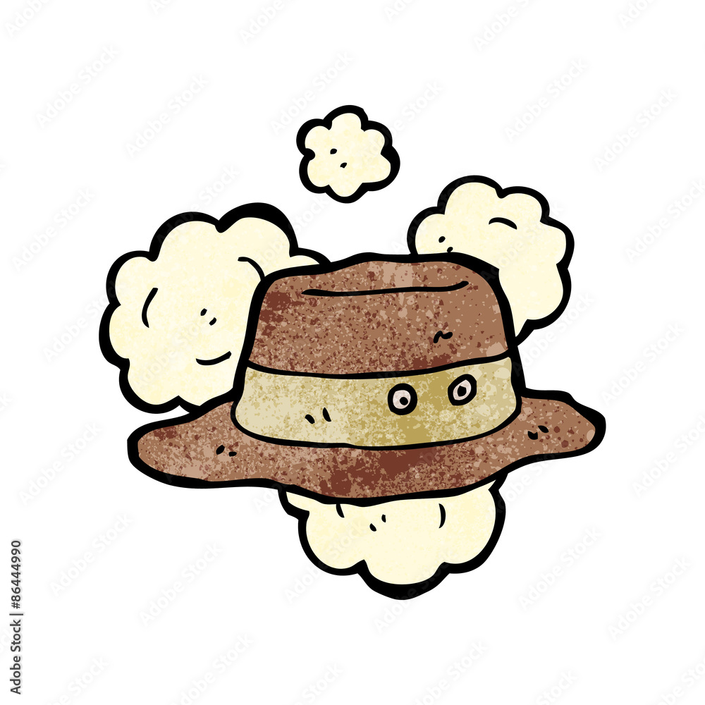 cartoon old hat