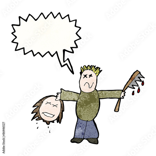 child's drawing of a murderer