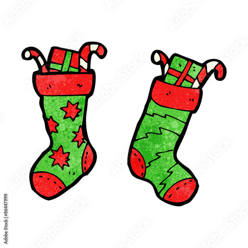 christmas stocking cartoon